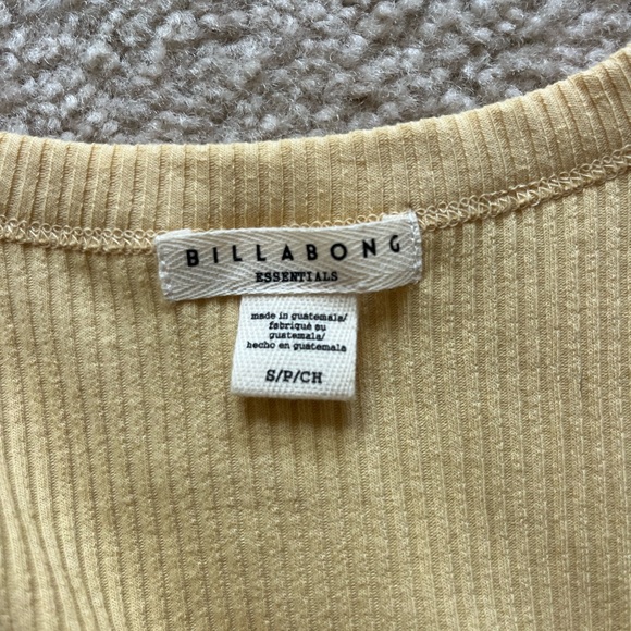 Billabong Mustard Ribbed Tank Top - Picture 4 of 4